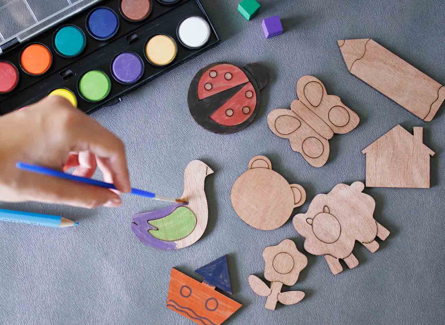 Σετ ξύλινα παιχνίδια ζωγραφικής